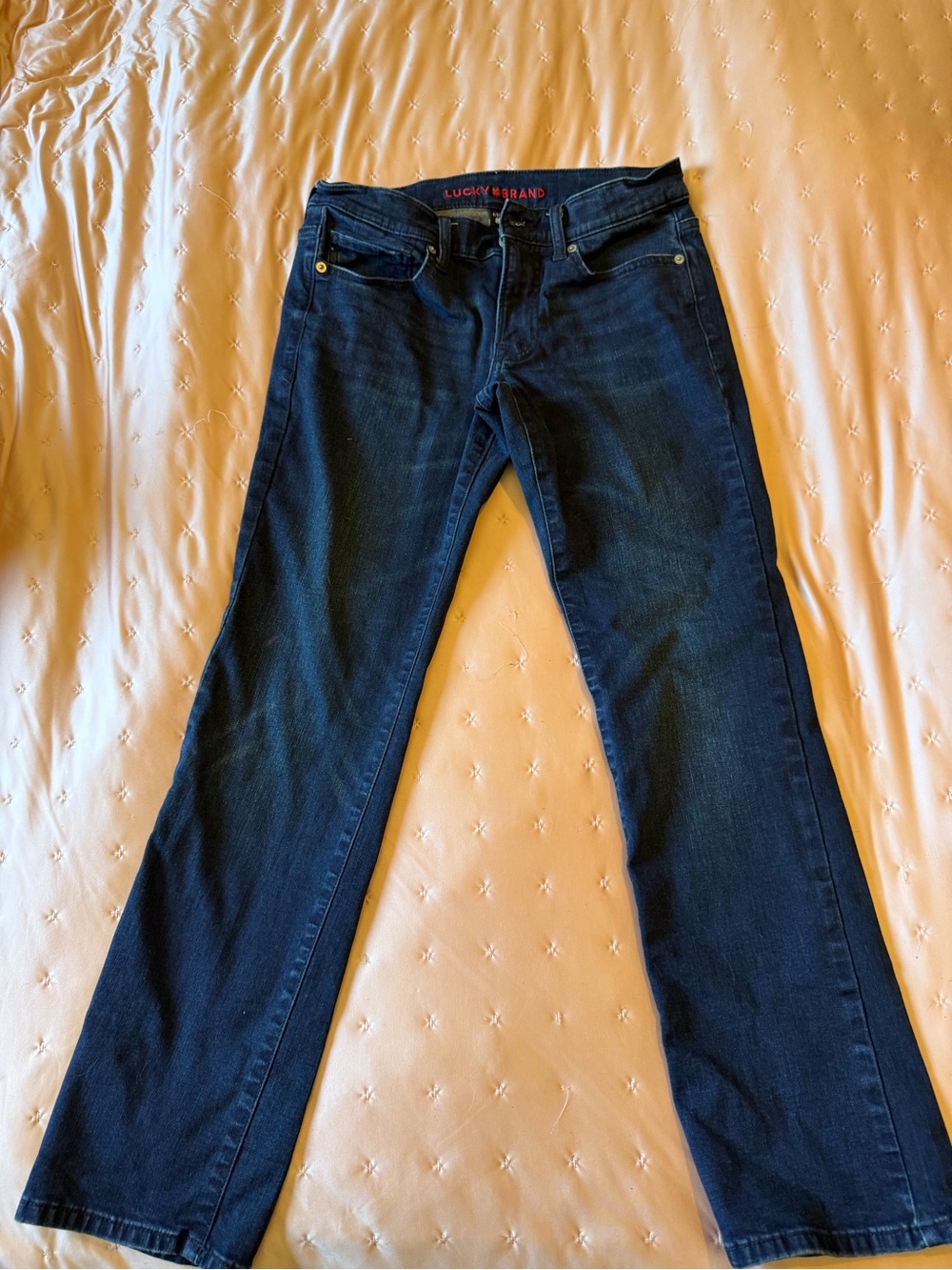 Lucky Brand Dark Blue Flare Jeans Mid Rise
